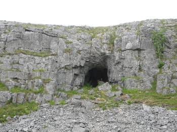 Cave on Giggleswick Scar, Giggleswick, near Settle, Yorkshire