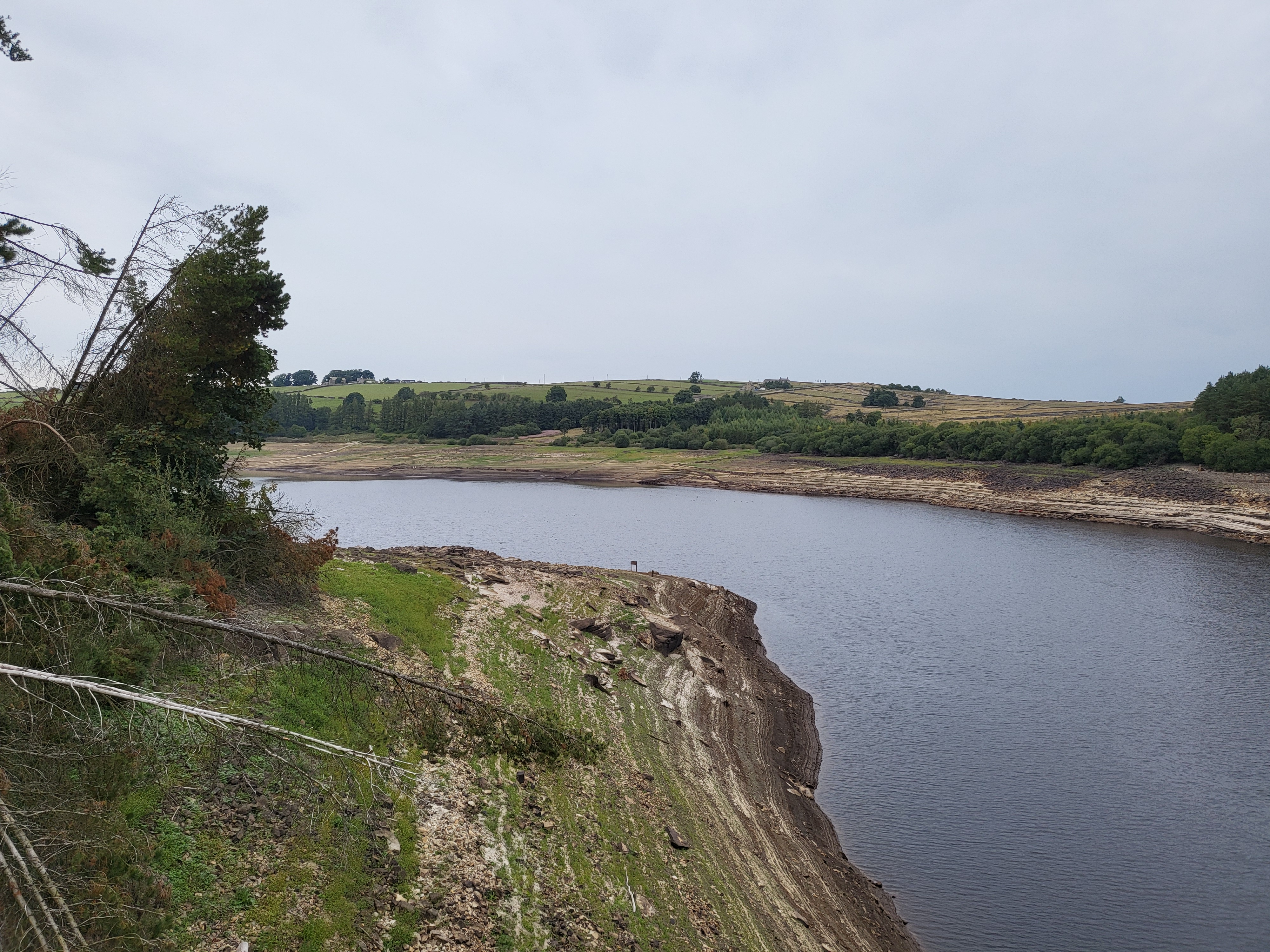 Thruscross reservoir in drought conditions