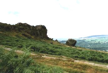 Cow and Calf rocks on Ilkley Moor