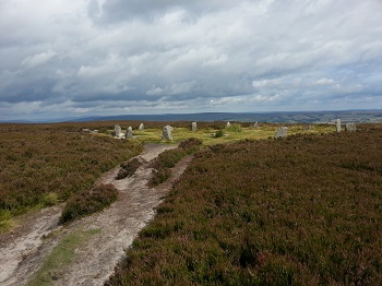 The Twelve Apostles rock circle on Ilkley Moor