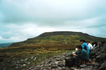 The summit of Ingleborough, viewed from Little Ingleborough