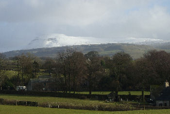 Ingleborough in snow