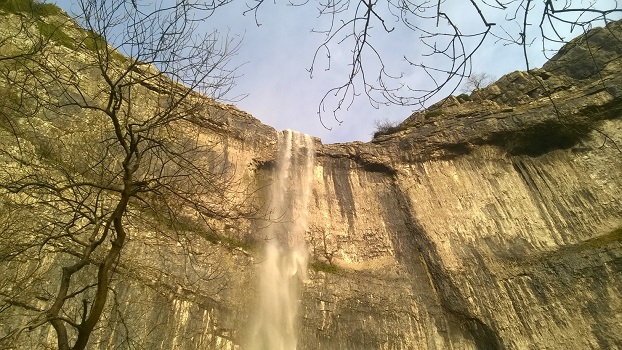 Malham Cove waterfall