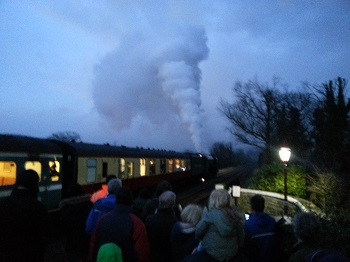 The Tornado steam engine in Settle