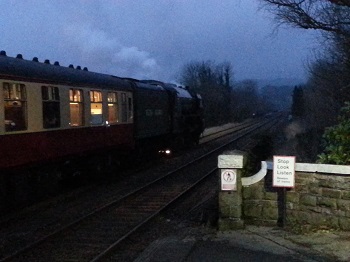 The Tornado steam engine in Settle