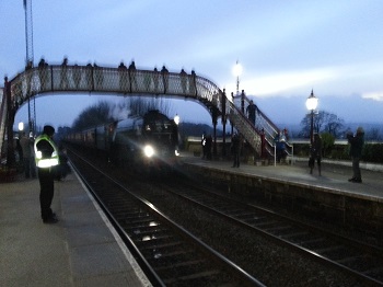 The Tornado steam engine in Settle