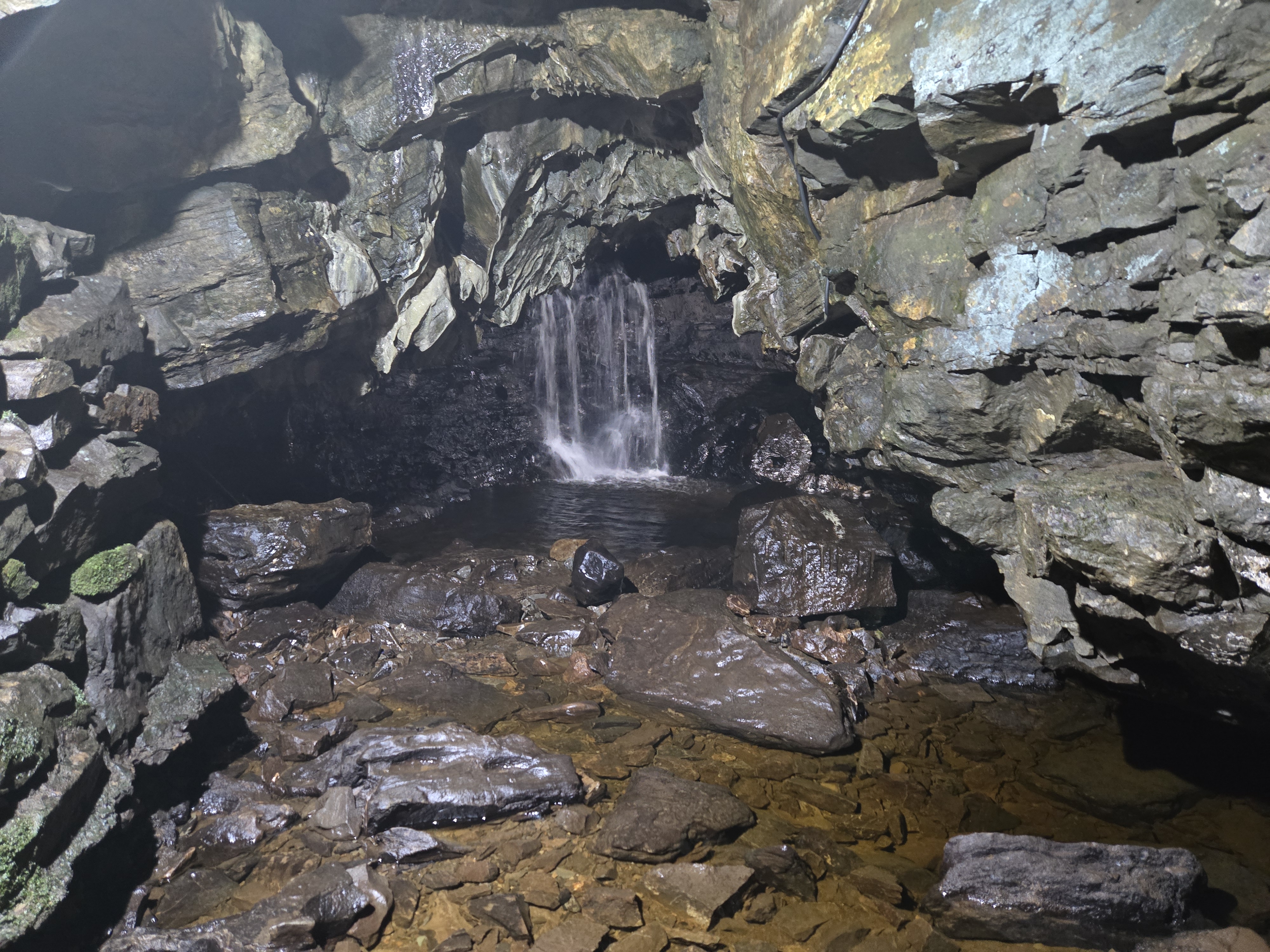 Underground waterfall