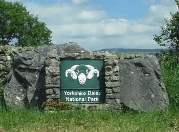 Yorkshire Dales National Park signpost